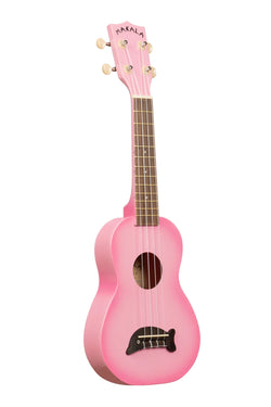 Kala Pink Burst Soprano Dolphin Ukulele