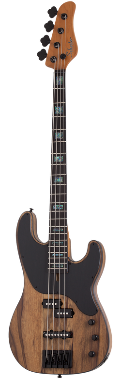 Schecter Model-T 4 Exotic Bass Guitar - Black Limba