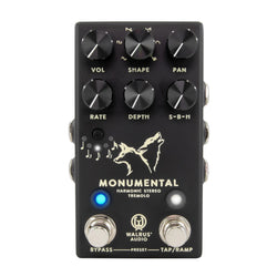 Walrus Audio Monumental Stereo Harmonic Tap Tremolo, Black