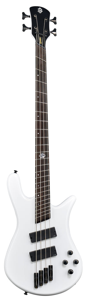 Spector NS Dimension HP 4-String Multi-Scale Bass Guitar - White Sparkle Gloss