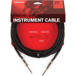 D'Addario Custom Series Braided Instrument Cable, Black, 20ft