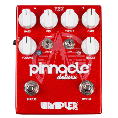 Wampler Pinnacle Deluxe Brown Sound British Distortion Pedal with Boos