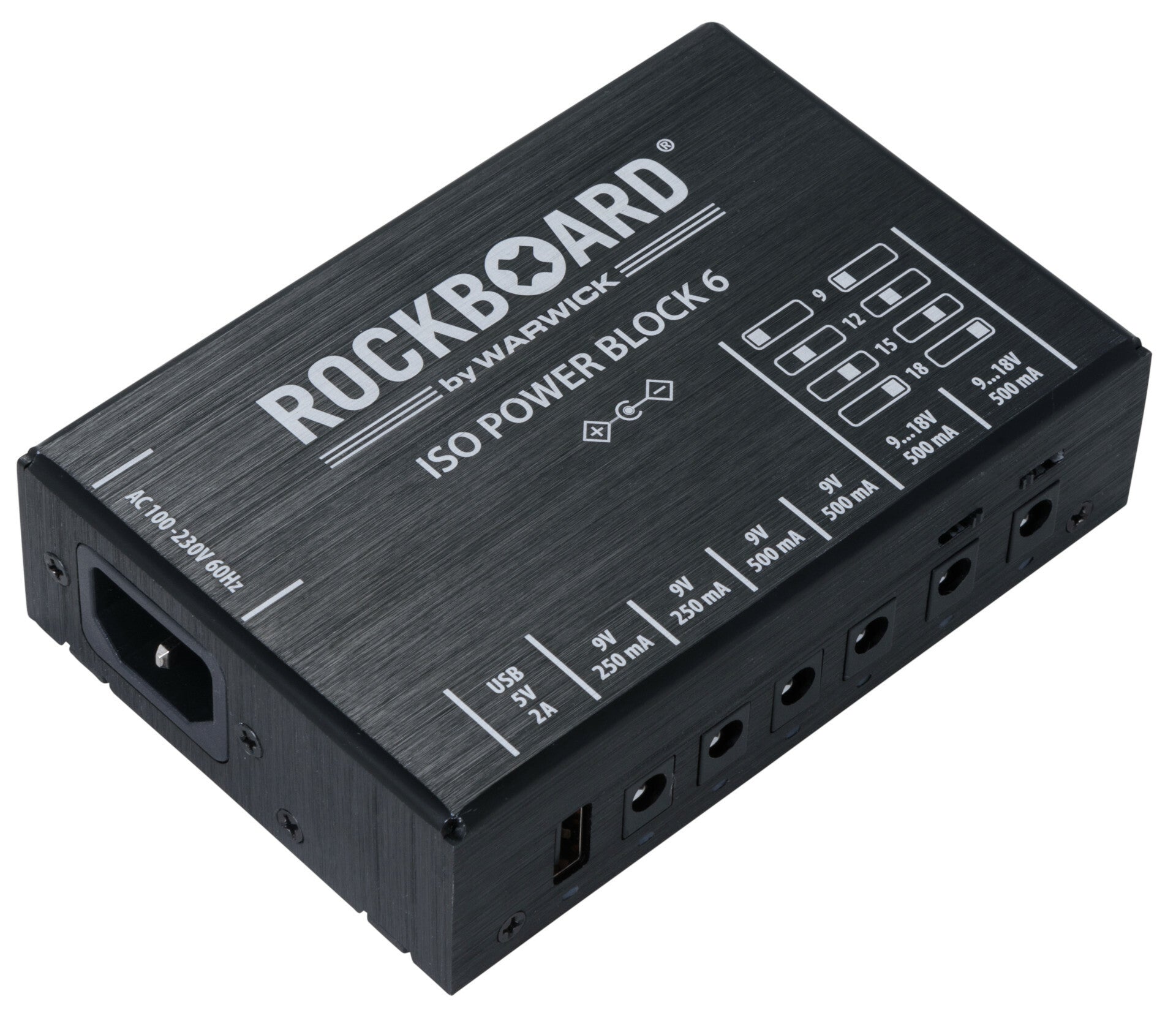 Rockboard Module Warwick RockBoard ISO Power Block V6 IEC Isolated Multi Power Supply
