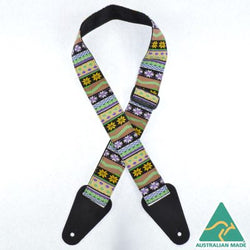 Colonial Leather Rag Strap - Candy Stripe Yellow