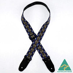 Colonial Leather Jacquard Rag Strap - Brown Triangles