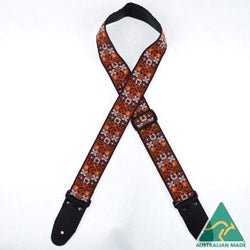 Colonial Leather Jacquard Rag Strap - J.H Squares design
