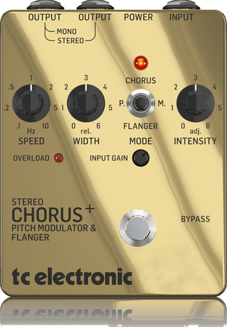 TC Electronic SCF GOLD Stereo Chorus Flanger Pedal, Limited Edition TC Electronic SCF GOLD Stereo Chorus Flanger Pedal, Limited Edition