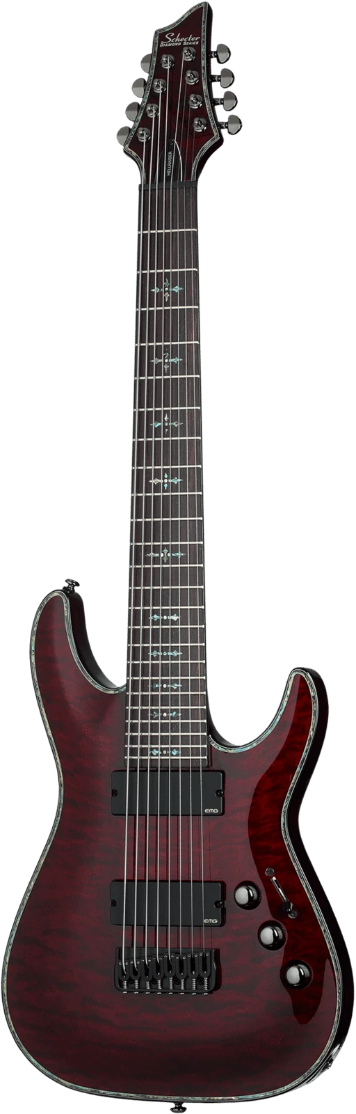 Schecter Hellraiser C-8 Eight String Electric Guitar Black Cherry