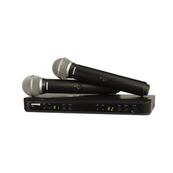 Shure BLX288P58M17 Wireless Dual Handheld System 2 x BLX2PG58 Mic & BLX88 RX Auto Setup:662-686MHz