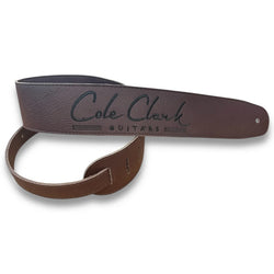 Cole Clark Leather Guitar Strap Chocolate Deluxe