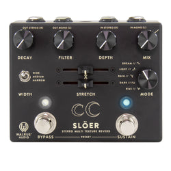 Walrus Audio SLÖER Stereo Ambient Reverb Pedal - Black top view