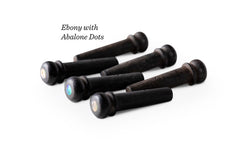 Taylor Bridge Pins,Crelicam Ebony w/- Abalone Dots