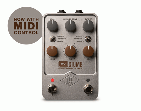 ギター UAFX OX STOMP Universal Audio OX Stomp Dynamic Speaker Emulator Pedal