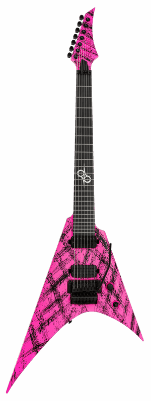 Solar VAR1.7FRPN Canibalismo 7-String Electric Guitar - Pink Neon Matte