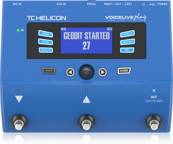 TC Helicon VoiceLive PLAY Vocal Effects/Harmony Processor top view