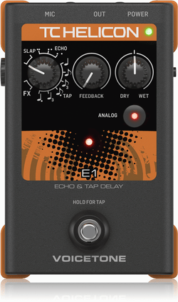 TC Helicon Voicetone E1 Vocal Echo Pedal