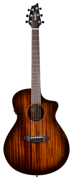 Breedlove Wildwood Pro Concert Suede CE Acoustic Guitar, African Mahogany-African Mahogany