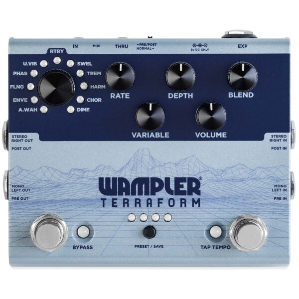 Wampler Terraform - Multi-Modulation Effects Box with Advanced DSP and