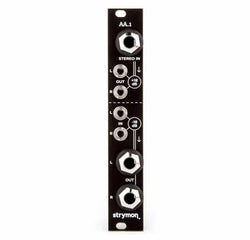 Strymon AA.1 Amplifier Attenuator Eurorack Module front panel 