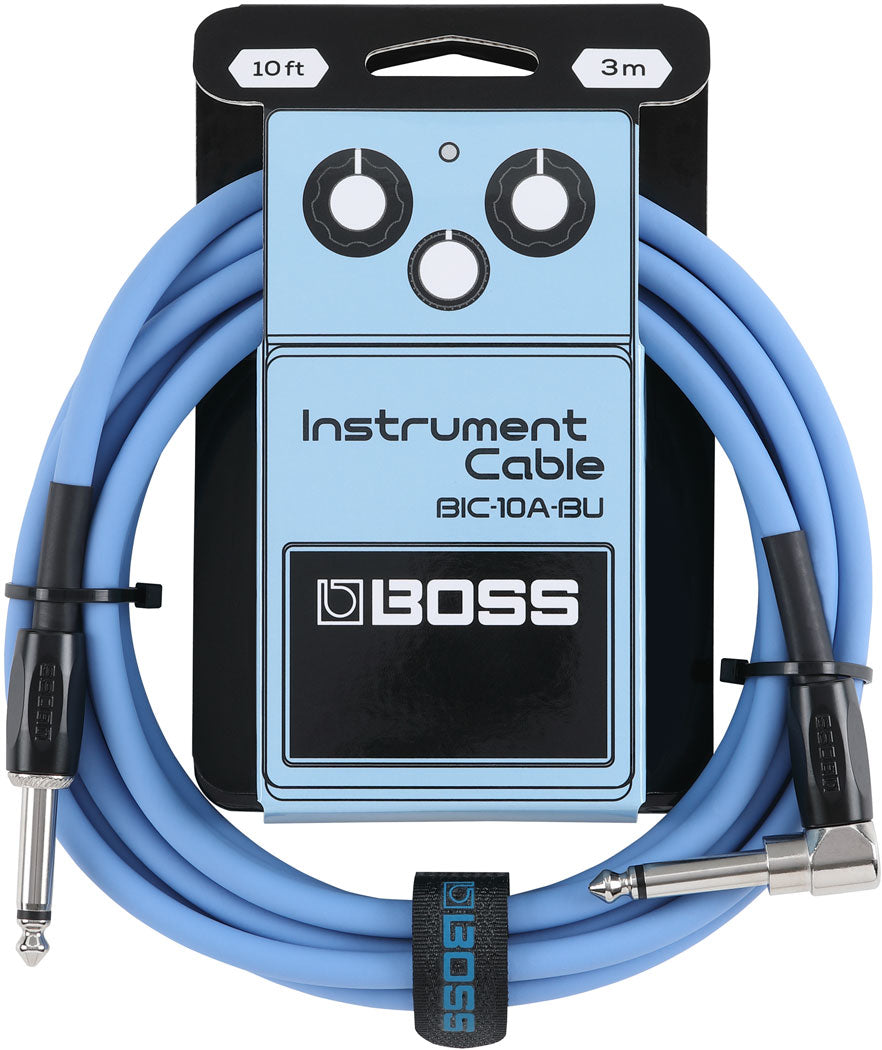 BOSS BIC-10A-BU Instrument Cable 10ft/3m BLUE