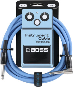 BOSS BIC-10A-BU Instrument Cable 10ft/3m BLUE
