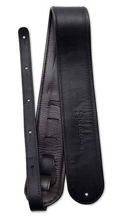 Martin Premium Rolled Leather Guitar Strap - Black