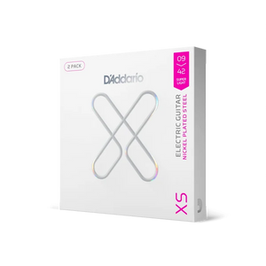 D'Addario XSE0942-2P XS Electric Nickel Plated Steel, Super Light, 09-42, 2 Sets