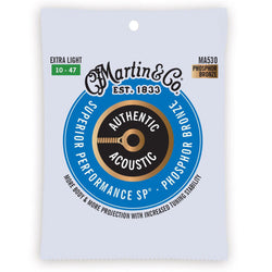 Martin MA530 Authentic SP Extra Light Phosphor Bronze Acoustic Guitar Strings 10-47