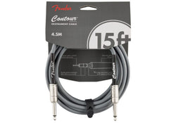 Fender Contour Series Instrument Cable - 15ft, Inca Silver