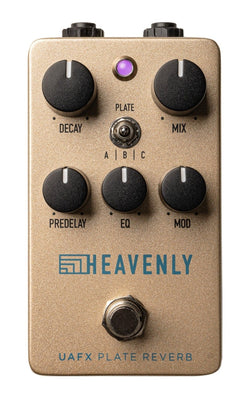 Universal Audio UAFX Heavenly Plate Reverb Pedal top view
