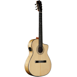 Katoh Crossover MP-14 Maple Classical Electric Guitar - Natural Front