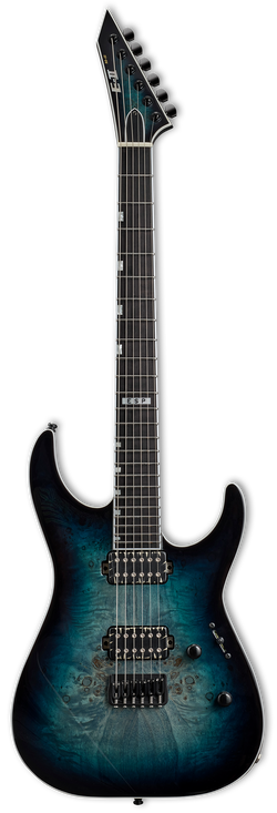 ESP E-II M-II HT Mercury Blue Burst