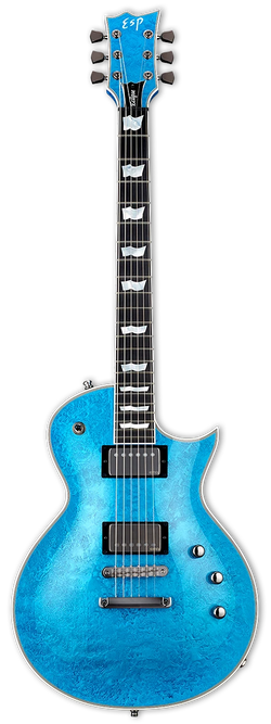 ESP Custom Shop Original Series Eclipse CTM DB, Blue Liquid Metal