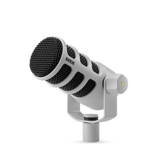 RODE PodMic White —  broadcast-grade dynamic microphone designed for podcast applications