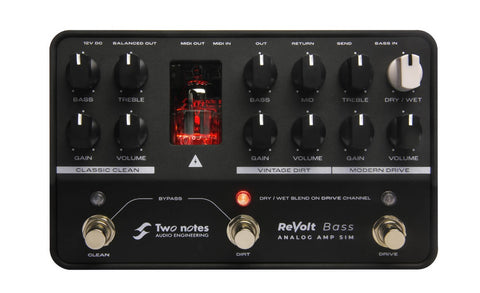 bass amp modeler pedal Two Notes Audio Engineering ReVolt Bass