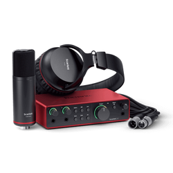 Focusrite Scarlett 2i2 Studio (4th Gen) USB Audio Interface, Microphone & Headphones Bundle