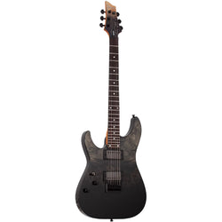 Schecter C-1 Standard L/H Electric Guitar, Black Fade Burst Burl