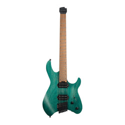 Cort Space G6MS Headless Electric Guitar, Semi Gloss Turquoise