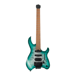 Cort Space G6TR Headless Electric Guitar, Semi Gloss Lagoon