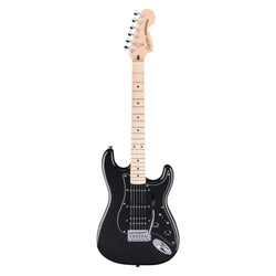 Squier FSR Affinity Series Stratocaster Junior HSS, Laurel Fingerboard, White Pickguard, Metallic Black