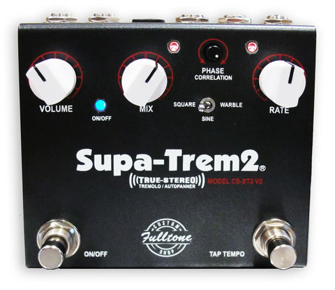 stereo pan pedal Fulltone CS ST2 Supa-Trem v2 Custom Shop Analog Stereo Pan / Tremolo P