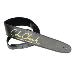 Cole Clark Leather Guitar Strap, Black