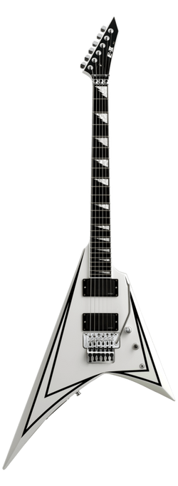 ESP E-II SV, White w/Black Stripes