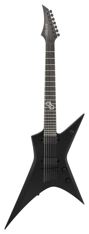 Solar X2.7BOP+ Electric Guitar - Black Open Pore - 7 STRING