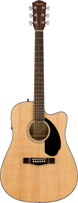 Fender CD-60SCE Dreadnought, Walnut Fingerboard, Natural