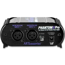ART Phantom II Two Channel 48V Phantom Power Supply