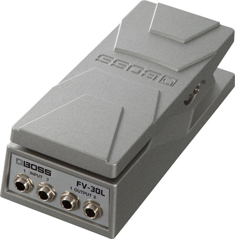 high or low impedance volume pedal BOSS FV-30L low-impedance volume pedal equipped with stereo input/output