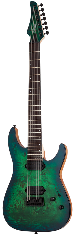 Schecter C-7 Pro Aqua Burst Guitar