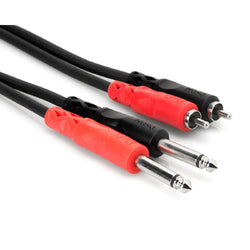 Hosa CPR-204 Dual 1/4 inch TS to Dual RCA Stereo Interconnect Cable (4m)