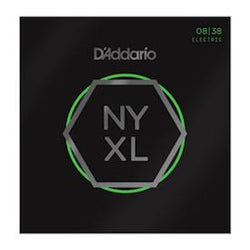 D'Addario NYXL0838 Nickel Wound, Extra Super Light, 08-38.